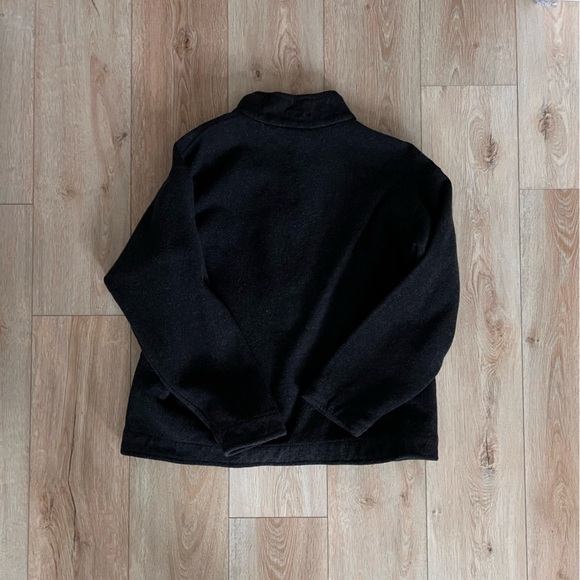 GREY PATAGONIA QUARTER ZIP WOOL JACKET - Picture 3 of 3